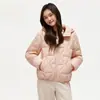 Moda Chic Leve de Algodão para Mulheres, Jaqueta de Inverno 2026, Curta, Versátil, Confortável, Casual, Quente, Gola Alta