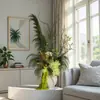 Flores eternas verdes, atmósfera de primavera, decoración del hogar, ramos para tiendas, decoración de ropa de mujer, materiales de flores secas, arreglos florales de recepción, ramas para escenas