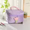 Bolsa de Maquillaje de Pana del Mismo Estilo que la Influencer, Tulipán, Gran Capacidad, Bolsa de Almacenamiento de Mano, Bolsa para Guardar Productos de Cuidado de la Piel para Niñas