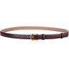 Moda all-match couro genuíno correspondência saia puro couro decorativo terno cinto fino cintura calças apertadas com cinto preto das mulheres