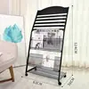 Porta Periódicos Clip Estante para Libros y Periódicos Pequeño Revista Promoción Exhibidor de Piso Almacenamiento Almacenamiento Simple Oficina Porta Periódicos