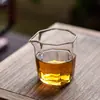 Taza de feria de cristal octogonal engrosada Juego de té japonés dispensador de té resistente al calor Mar de té tamaño pequeño para el hogar cafetera de té kung fu