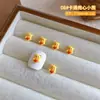 Lindo Oso de Mantequilla de Dopamina Dibujo Animado Joyería para Uñas Donut Tridimensional Resina Armadura Portátil Decoración Pequeños Accesorios