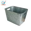 Cubeta de hielo cuadrada para encurtidos Amazon transfronterizo estante para cerveza europeo y americano metal galvanizado enfriador de bebidas cubeta para bebidas