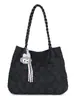 Popular Bolso de Hombro de Algodón Espacial Estilo Coreano, Nuevo Bolso Cruzado de Moda Grande y Sencillo, Bolso Tote Casual 2026