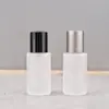 Frasco de Vidro Cilíndrico Fosco Portátil de 20ml para Perfume/Sub-frasco/Frasco com Borrifador/Frasco Vazio Tipo Pressão