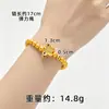 Cadena de Cuentas Esmeriladas Oro Arena Vietnamita Pulsera de Vaina de Loto Estilo Palacio para Mujer Mariposa Imitación Oro Wushi Pai Pulsera Accesorios Fabricante