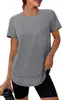 Comercio Exterior Transfronterizo Europeo y Americano 2026 Camiseta Versátil de Color Sólido para Mujer Verano Estilo Casual Holgada Moda Manga Corta En Stock