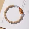 Em nome da paixão por cabelo feito à mão semente de paixão pulseira de texto Xizang corte reto poço profundo careta ao longo do círculo único pulseira de sementes originais homens
