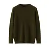Suéter de Cashmere Puro de Alta Qualidade e Luxo Baicaierong Outono/Inverno 2026 para Homens, Suéter de Tricô Pulôver com Gola Redonda