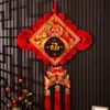 Nudo Chino Año Nuevo de la Cabra con el Carácter '' Decoraciones de Año Nuevo 2027 Adornos Colgantes Festivos para el Festival de Primavera Sala de Estar Decoración del Hogar Venta al por Mayor