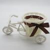 Mini adornos hechos a mano DIY cesta tejida triciclo de boda cesta de flores snacks creativos ratán hierro cesta de almacenamiento