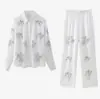 Conjunto de Camisa Bordada con Perlas y Pantalones para Mujer, Estilo Europeo y Americano, Nuevo Otoño 2026, Venta al por Mayor 7472