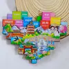 2026 Nuevo Modelo Imanes para Refrigerador de Monumentos de Ciudades Chinas Yunnan Shenyang Hong Kong Guangzhou Souvenirs Turísticos Culturales y Creativos
