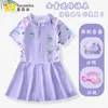 Traje de baño Stitch para Niñas Verano Niños 2025 Nuevo Mediano y Grande Infantil Profesional de Entrenamiento Natación Niña Traje de Baño de una Pieza
