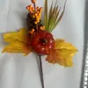 Ramas de Flores Decorativas de Acción de Gracias de Nuevos Productos Transfronterizos, Decoraciones para el Festival de la Cosecha de Otoño, Calabazas Hojas de Arce, Ramas Cortas de Halloween