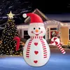 Fábrica de Decoração Inflável de Boneco de Neve com Luz LED Transfronteiriça de 6 pés para o Natal