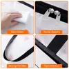 Bolsa Transparente de PVC Grueso Plegable Transfronteriza Gran Capacidad Bolsa de Almacenamiento para Edredones Ropa Bolso de Mano Impermeable a Prueba de Humedad