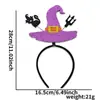 Diadema Divertida de Dibujos Animados para Halloween Accesorios para el Cabello Decoraciones para Fiesta Temática del Festival de Fantasmas Diadema de Murciélago Araña Hebilla para la Cabeza