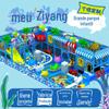 Million Ocean Pool parque infantil impertinente Castelo grande interior equipamento de playground parent-child entretenimento slide trampolim
