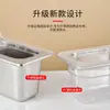 Caja de Plástico Transparente con Tapa para Mermelada, Fruta de Coco Perlado, Caja de Puntuación, Condimento, Especial para Tienda de Té con Leche, Comercial