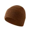 Gorro de Tricô Liso para Mulheres, Novo Estilo Coreano Outono e Inverno, Gorro de Lã Dome Versátil para Estudantes, Gorro Tendência e Fashion para Clima Frio