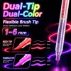 Bestseller transfronterizo Pluma de tela UV fluorescente para graffiti en ropa, creación de arte para fiestas brillantes, marcador no lavable
