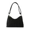 Bolsa pequena feminina plissada estilo coreano bolsa de ombro simples elegante feminina 2023 nova bolsa casual portátil nas axilas