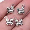 12X11mm 1g Multicolorido Europeu e Americano Mais Vendido Retro Acessórios de Joias Fofo Animal Caranguejo Pingente