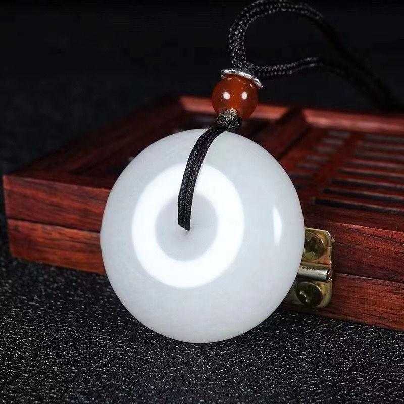 阿富汗玉平安扣吊坠 (1)