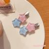 Horquilla pequeña con forma de estrella pentagonal de colores para mujer, accesorio con clip pequeño de dopamina, pinza para el flequillo para niños, horquilla para la cabeza