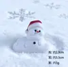 Micro Paisaje Miniaturas Accesorios de Navidad Papá Noel Muñeco de Nieve Reno Regalo Trineo Calcetines Mini Adornos