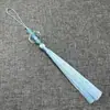 12B-7 Borla de Cuentas de Medusa Flecos Largos Traje Antiguo Hanfu Qipao Falda Mamian Nubes Traseras Accesorios Banbu