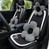 Moda de Verano Patrón de Pepita Flor Coche Cojín Cuatro Estaciones Universal Accesorios para Coche Coche Transpirable Fresco Cojín Cojín de Asiento