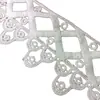 Encaje soluble en agua hueco 5CM bordado de seda de leche diamante geométrico hecho a mano DIY accesorios de ropa etiqueta pequeña