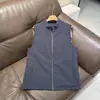 Chaleco casual versátil de doble capa para exteriores con cuello alto de softshell, cortavientos, impermeable, cálido y transpirable 13359
