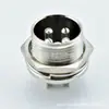 Enchufe de aviación roscado extendido de una muesca Conector enchufe de enchufe de socket roscado macho Gx16 Socket de 2 a 10 núcleos