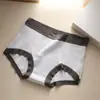 Cuecas Boxer Jacquard Antibacteriano Padrão Escuro 10A Algodão Puro para Mulheres, Fundo Antibacteriano Estendido e Alargado, Respirável