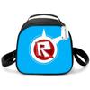 Bolsa de Almuerzo para Estudiantes de Primaria, Bolsa de Picnic, Bolsa de Hielo Redonda, Bolsa Térmica con Estampado Divertido, Bolsa de Hombro Única, Bolsa de Almuerzo de Dibujos Animados