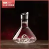 Decantador de Vinho Tinto Cascata de Cristal para Uso Doméstico, Dispenser Rápido de Vinho Iceberg de Alta Qualidade, Conjunto de Decantador de Vidro e Taças de Vinho Tinto