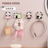 Gancho de Panda Lindo para Sala de Estar y Dormitorio Adhesivo de Pared Sin Costuras Montado en Pared Doméstico Sin Taladro Fuerte Capacidad de Carga Gancho Adhesivo