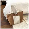 Bolso Tote de Gamuza y Felpa Doble Cara Otoño e Invierno 2025 Nuevo Gran Capacidad Lana de Cordero para Viaje Diario Bolso de Mano Bolso de Hombro