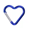 Hebilla de Gancho Rápido en Forma de Corazón de Aleación de Aluminio, Gancho de Amor Corazón de Melocotón, Llavero Colgante para Mochila, Mosquetón de Viaje al por Mayor