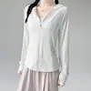 Ropa de Protección Solar Transpirable con Capucha y Cintura Ajustable para Mujer, Hilo de Nylon Original, Corte Ajustado, Adelgazante, Anti-UV, Nuevo Estilo 2026