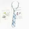 Corbata Azul Estilo Universitario jk Camisa Holgada Sin Golpes Accesorios Ropa Académica Rayada Japonesa Corbata de Lazo Mano Femenina Golpea Masculino dk