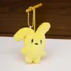 Lindo Peluche de Dibujos Animados Conejo con Orejas Plegables Colgante Broche Bolsas Zapatos Accesorios Accesorios Accesorios de Muñeco Conejo