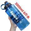 Copo Espacial Antichoque de Grande Capacidade, Copo de Água Esportivo Portátil à Prova de Explosão, Material PC 1100-3000ml Copo de Água Esportivo