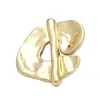 Botones Chic con Forma Irregular de Corazón Hueco para Chaquetas de Traje, Abrigos y Suéteres de Moda