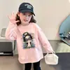 Camiseta de manga larga para niña, algodón puro, nueva y elegante camiseta de otoño para niños 2026, camiseta básica de otoño para niña pequeña