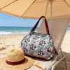 Bolsa Acordeão Bolsa de Compras de Supermercado Bolsa Tote Portátil Enrolável Bolsa Nuvem Bolsa de Armazenamento de Grande Capacidade Bolsa de Compras Dobrável
